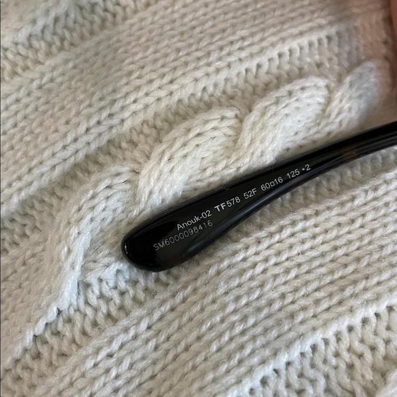 NWT Tom Ford Anouk Women's Gold trim Brown Frame Sunglasses - Picture 5 of 7